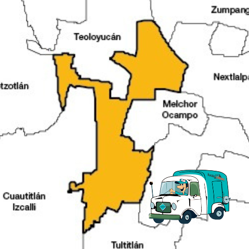 mapa cobertura lavado de salas en Cuautitlán