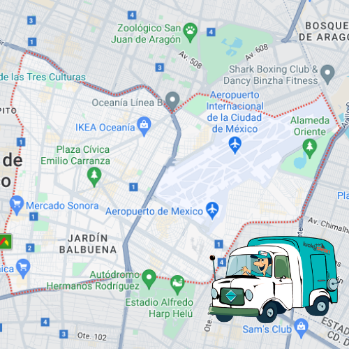 mapa de cobertura de lavado de salas en Venustiano Carranza